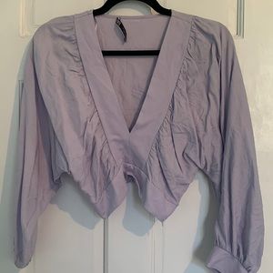 Zara lavender blouse size S